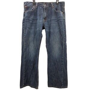Levis 527 Boot Cut  Slim Fit Medium Wash Blue Jeans Men's Size 38 x 30